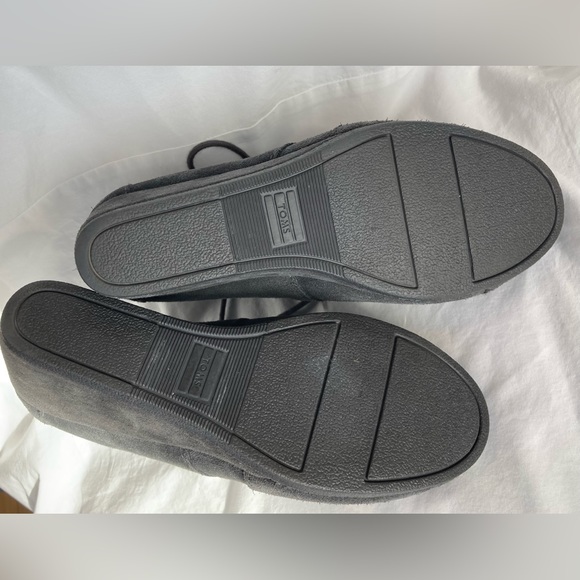 Tom’s gray lace up wedges size 8 never been worn - Picture 4 of 7